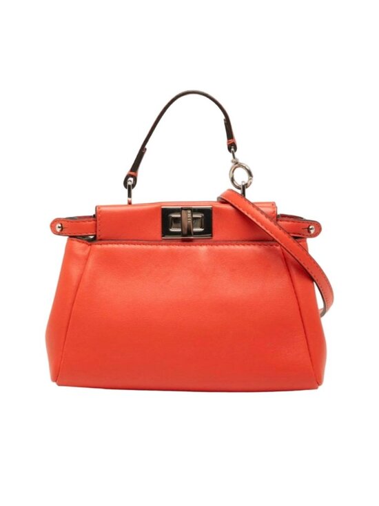 Fendi Handbags - Fendi Micro Peekaboo Pouch Mini Handbag